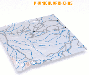 3d view of Phumĭ Chuŏr Khchăs