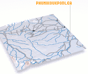 3d view of Phumĭ Koŭk Pônléa