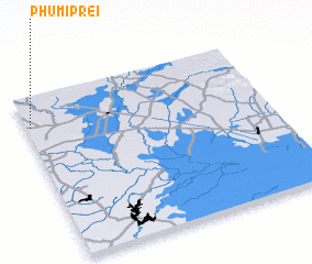 3d view of Phumĭ Prei