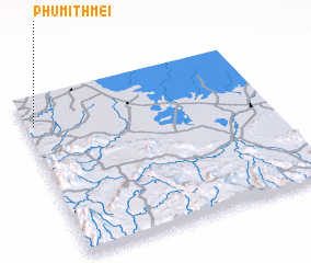 3d view of Phumĭ Thmei