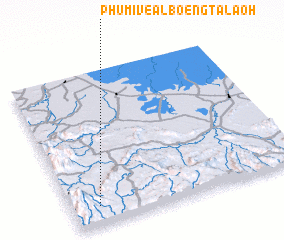 3d view of Phumĭ Véal Bœ̆ng Talaôh