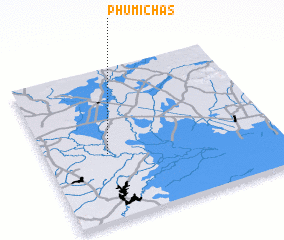 3d view of Phumĭ Chăs