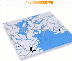 3d view of Phumĭ Koŭk Khtŭm