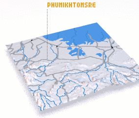 3d view of Phumĭ Khtôm Srê