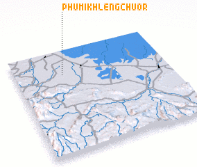 3d view of Phumĭ Khlêng Chuŏr