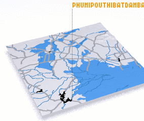 3d view of Phumĭ Poŭthĭ Bătdâmbâng