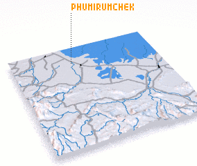 3d view of Phumĭ Rŭmchék