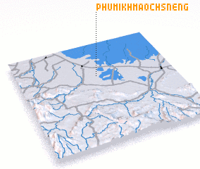 3d view of Phumĭ Khmaôch Snêng