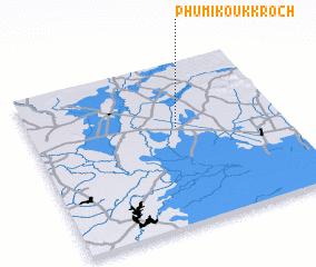 3d view of Phumĭ Koŭk Kroch