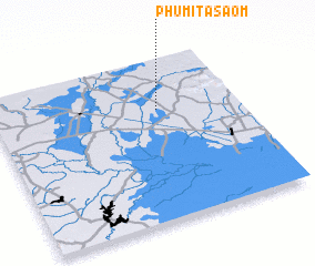 3d view of Phumĭ Ta Saôm