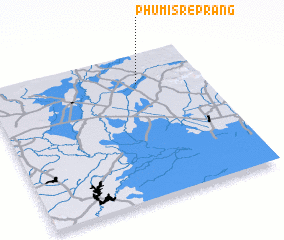 3d view of Phumĭ Srê Prăng