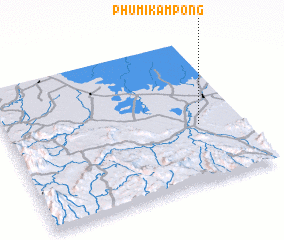 3d view of Phumĭ Kâmpóng