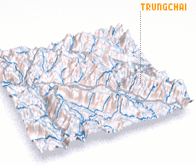 3d view of Trung Chải