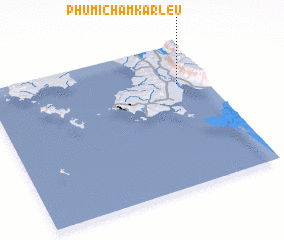 3d view of Phumĭ Châmkar Leu