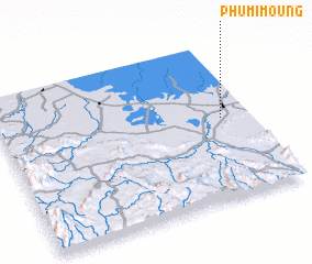 3d view of Phumĭ Moŭng