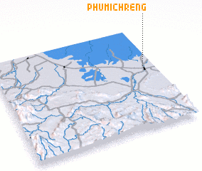 3d view of Phumĭ Chrêng