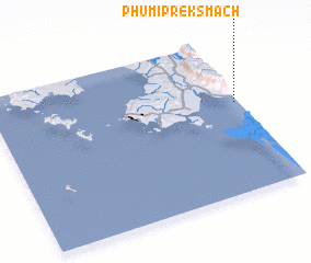 3d view of Phumĭ Prêk Smăch