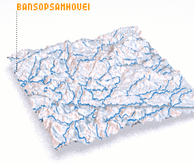 3d view of Ban Sop Sam Houei