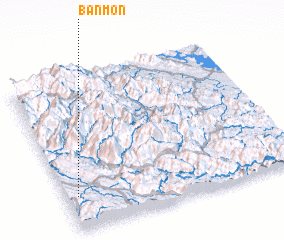 3d view of Bản Mon