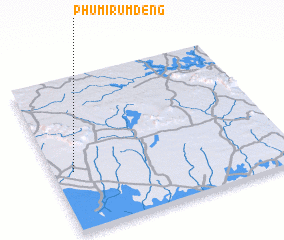 3d view of Phumĭ Rumdéng