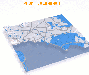 3d view of Phumĭ Tuŏl Kâkaôh