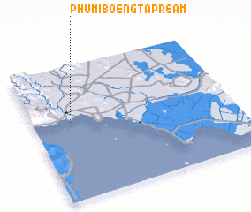 3d view of Phumĭ Bœ̆ng Tapréam