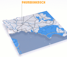 3d view of Phumĭ Bŏh Kroch