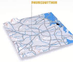 3d view of Phumĭ Svay Thum