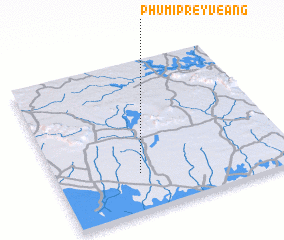 3d view of Phumĭ Prey Veăng