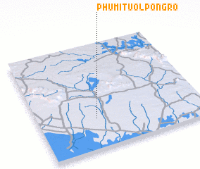 3d view of Phumĭ Tuŏl Pôngrô