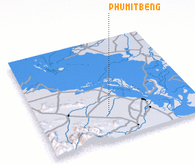 3d view of Phumĭ Tbêng