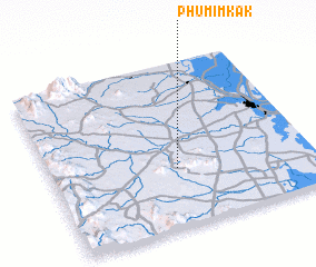 3d view of Phumĭ Mkăk