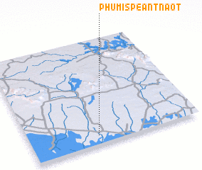 3d view of Phumĭ Spéan Tnaôt