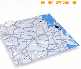 3d view of Phumĭ Svay Dângkum