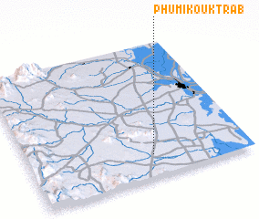 3d view of Phumĭ Koŭk Tráb