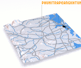 3d view of Phumĭ Trâpeăng Khtum