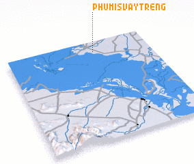 3d view of Phumĭ Svay Trêng