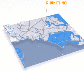 3d view of Phumĭ Thmei