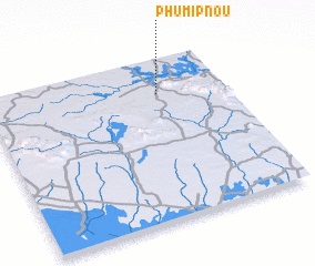 3d view of Phumĭ Pnŏu