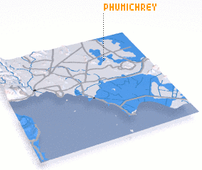 3d view of Phumĭ Chrey