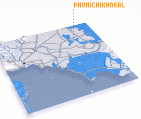 3d view of Phumĭ Chi Khnéal