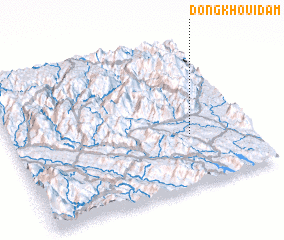 3d view of Dông Khoui Dam