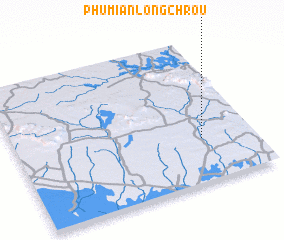 3d view of Phumĭ Ânlóng Chrŏu