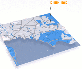 3d view of Phumĭ Kôr