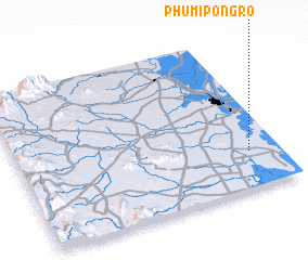 3d view of Phumĭ Pôngrô