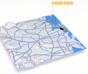 3d view of Phumĭ Thum