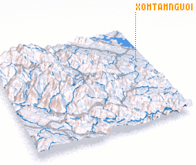 3d view of Xóm Tám Người