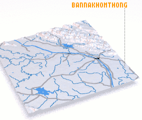 3d view of Ban Nakhom Thông