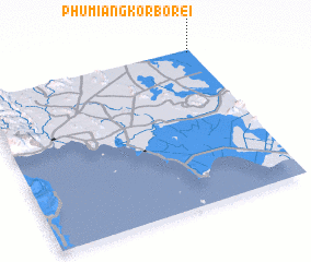 3d view of Phumĭ Ângkôr Borei