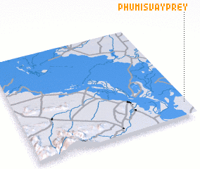 3d view of Phumĭ Svay Prey